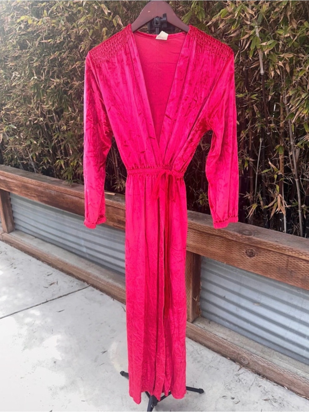 Vintage Julie Girl Velvet robe Size M
